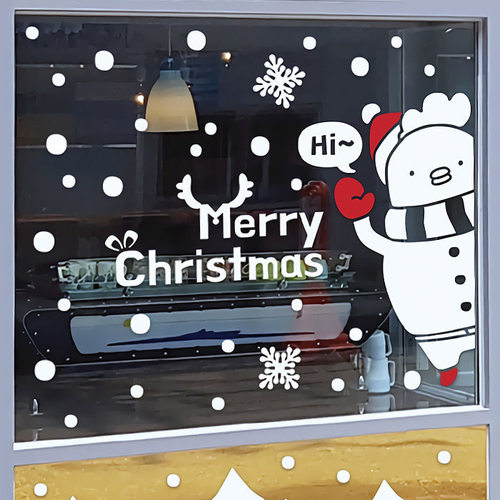 제제데코 크리스마스 시트지 눈꽃 스티커 19CMJS5225