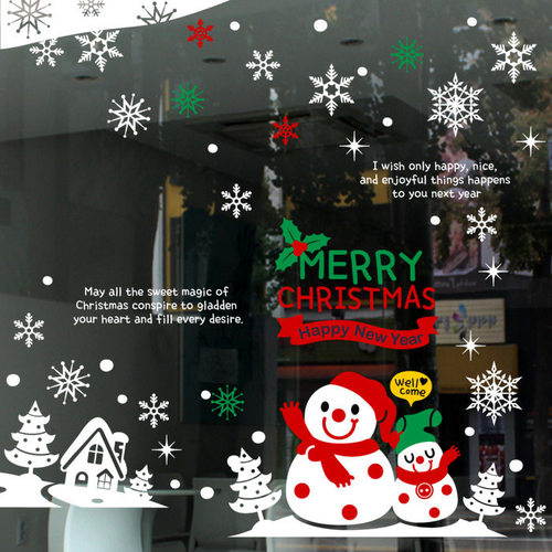 제제데코 크리스마스 시트지 눈꽃 스티커 19CMJS5021
