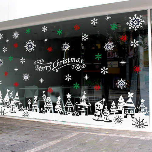 제제데코 크리스마스 눈꽃 스티커 장식 CMS4J025