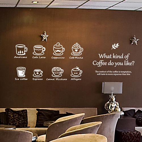 어떤 커피를 제일 좋아하세요? [인테리어스티커/매장스티커]