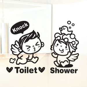 아기천사 Toilet&amp;Shower [포인트스티커/화장실스티커/욕실스티커]